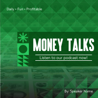 Money Talks Podcast Instagram Post Design