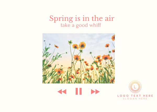 Spring Time Postcard Design Image Preview