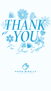 Floral Thank You Facebook Story Image Preview