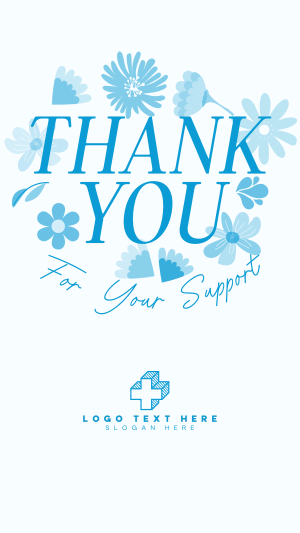 Floral Thank You Facebook story Image Preview