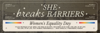 Retro Minimalist Women's Equality Twitter Header Image Preview