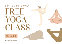 Yoga Promo for All Postcard Design