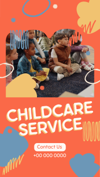 Abstract Shapes Childcare Service YouTube short Image Preview