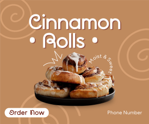 Quirky Cinnamon Rolls Facebook post Image Preview