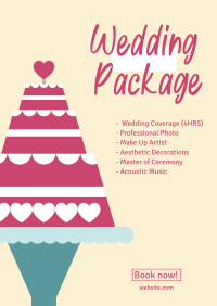 Wedding Cake Poster Design