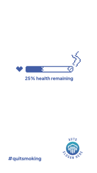Health Bar Smoking Instagram story Image Preview