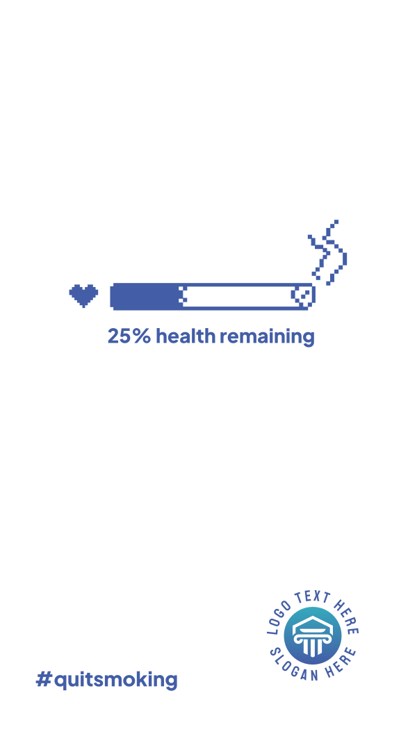 Health Bar Smoking Instagram Story Design Image Preview