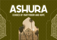 Decorative Ashura Postcard Image Preview