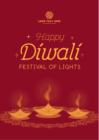 Happy Diwali Flyer Design