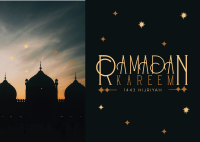 Unique Minimalist Ramadan Postcard Image Preview
