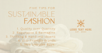 Chic Sustainable Fashion Tips Facebook Ad Design