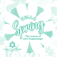 Spring Has Sprung Instagram Post Design