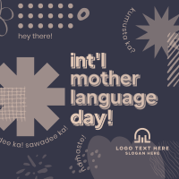 Bold Modern Language Day Instagram Post Design