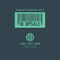 10.10 Sale Barcode Instagram Post Design
