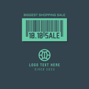 10.10 Sale Barcode Instagram post Image Preview