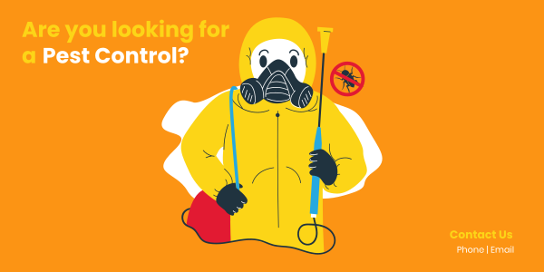 Looking For A Pest Control? Twitter Post Design Image Preview