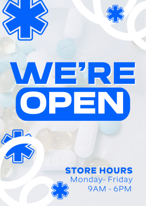 Simple Minimal Pharmacy Poster Image Preview