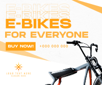 Minimalist E-bike  Facebook Post Design