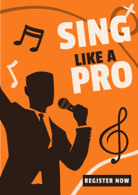Sing Like a Pro Flyer Design