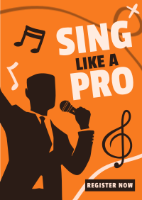 Sing Like a Pro Flyer Design