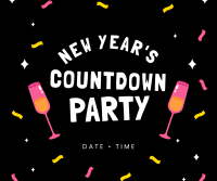 New Year Countdown Party Facebook post Image Preview