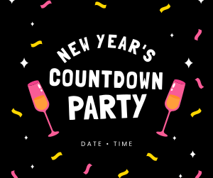 New Year Countdown Party Facebook post Image Preview