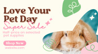 Dainty Pet Day Sale Facebook Event Cover Design