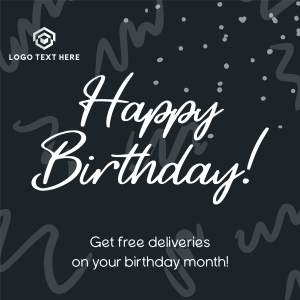 Doodly Birthday Promo Instagram post Image Preview