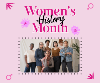 Celebrating Women History Facebook Post Design