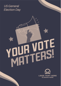 Your Vote Matters Flyer Design