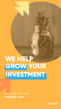 Grow your investment Instagram story Image Preview