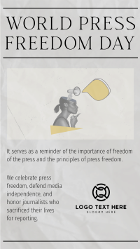 Press Freedom Facebook Story Design