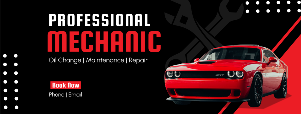 Professional Mechanic Facebook Cover Design Image Preview