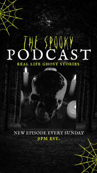 Paranormal Podcast Facebook Story Design