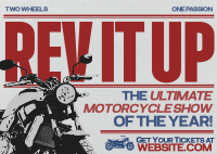 Modern Nostalgia Motorcycle Show Postcard Preview