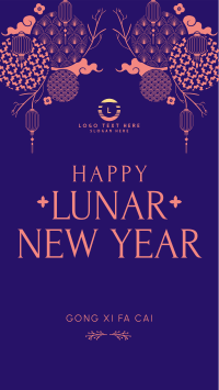 Beautiful Ornamental Lunar New Year Instagram Story Design