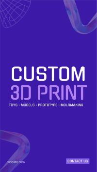 Professional 3D Printing  Facebook story Image Preview