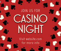 Casino Night Facebook Post Design