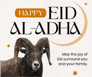 Happy Eid al-Adha Facebook post Image Preview