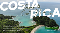 Travel To Costa Rica Facebook Event Cover Design