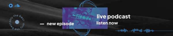 DuotonePodcast SoundCloud Banner Design Image Preview