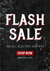 Guitar Flash Sale Poster Design
