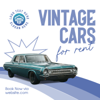 Vintage Car Rental Instagram post Image Preview