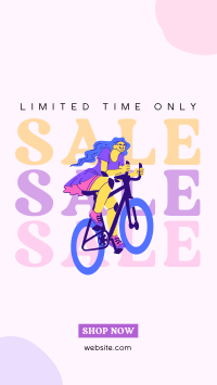 Pedal Your Way Sale Instagram story Image Preview