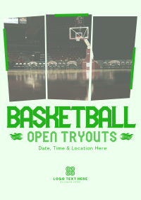 Basketball Ongoing Tryouts Poster Preview