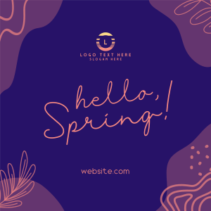 Hey Hello Spring Instagram post Image Preview