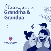 Grandparents Day Letter Instagram Post Design