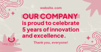 Quirky Company Anniversary Facebook Ad Preview