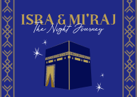 Isra and Mi'raj Postcard Image Preview