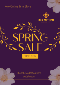 Aesthetic Spring Sale  Poster Design